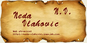 Neda Vlahović vizit kartica